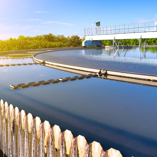 modern urban wastewater treatment plant.